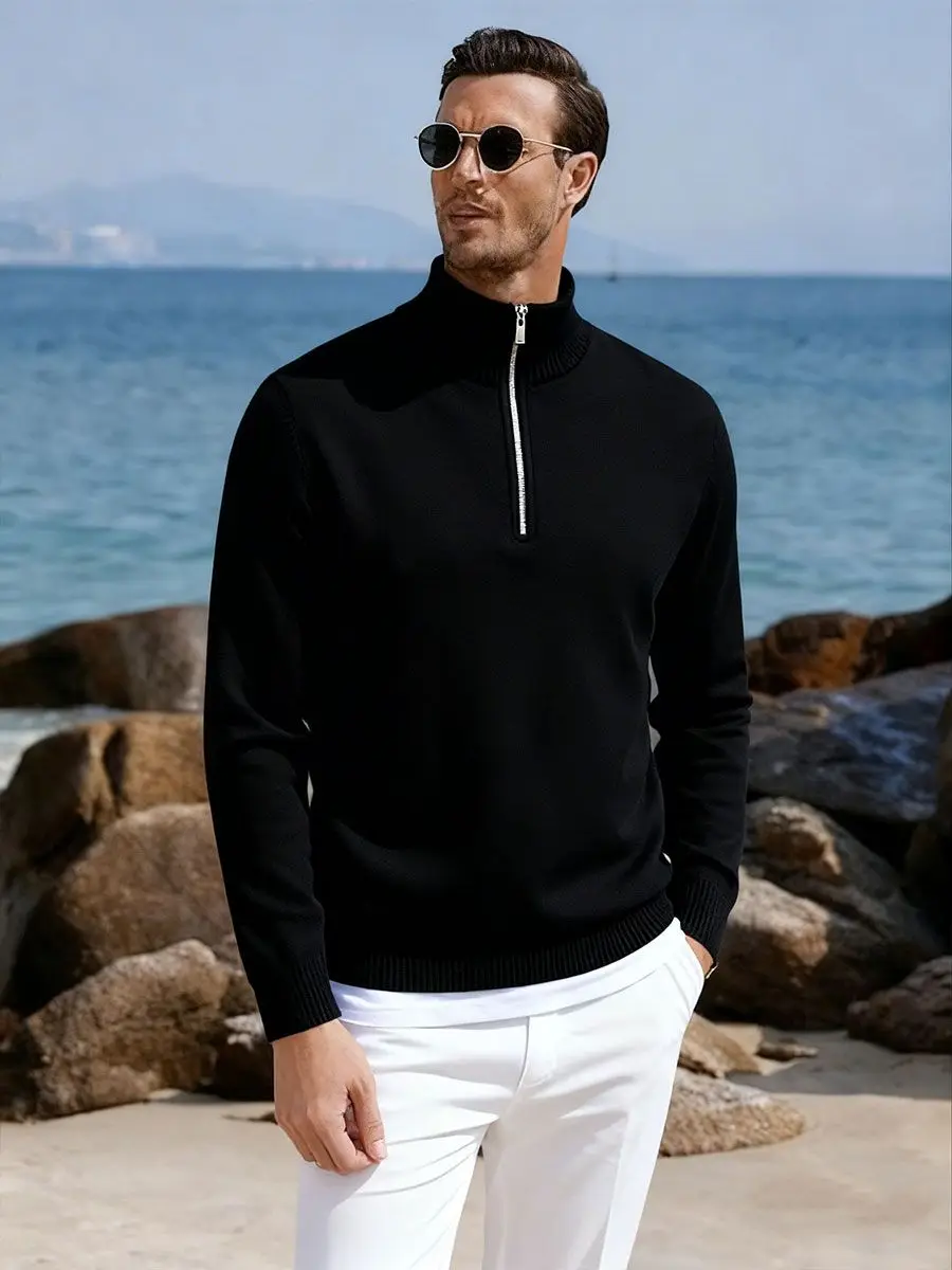 

Мужские трикотажные свитера с длинным рукавом, пуловеры, джемперы, мужская одежда