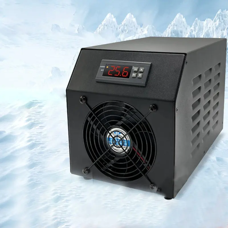 Hocheffizienter 60L Aquarium Display Wasserkühler für Aquarium Wasserkühlung Heizung Kühler Maschine