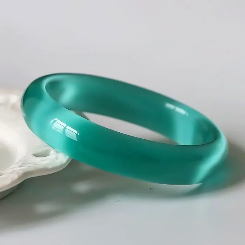 

Popular Chinese style jewelry niche high-end feeling lake green opal bracelet