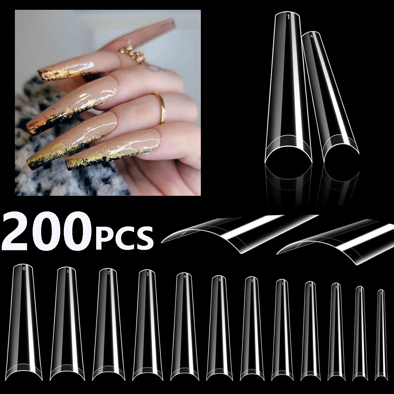 240 Stück kurze Mandel nagels pitzen weiches Gel vorgeformte Acryl nagels pitzen halb matte volle Abdeckung Nagels pitzen klar gelly drücken auf Nagel – Detail 21
