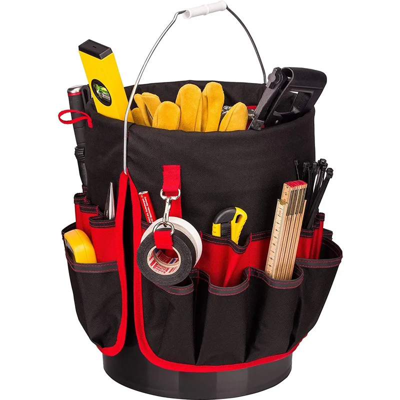 Large Capacity Portable Handware Oxford Cloth Garden Tools Storage Bag Bucket Organizer Planting Props Basket Placing Tool Bags