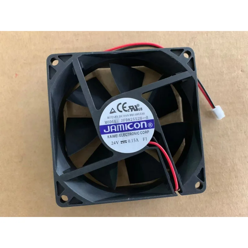 LL+  JF0825S2H-R JF0825B2H-R for Server Fan DC 24V 0.15A 80X25mm 2wire 2-Pin