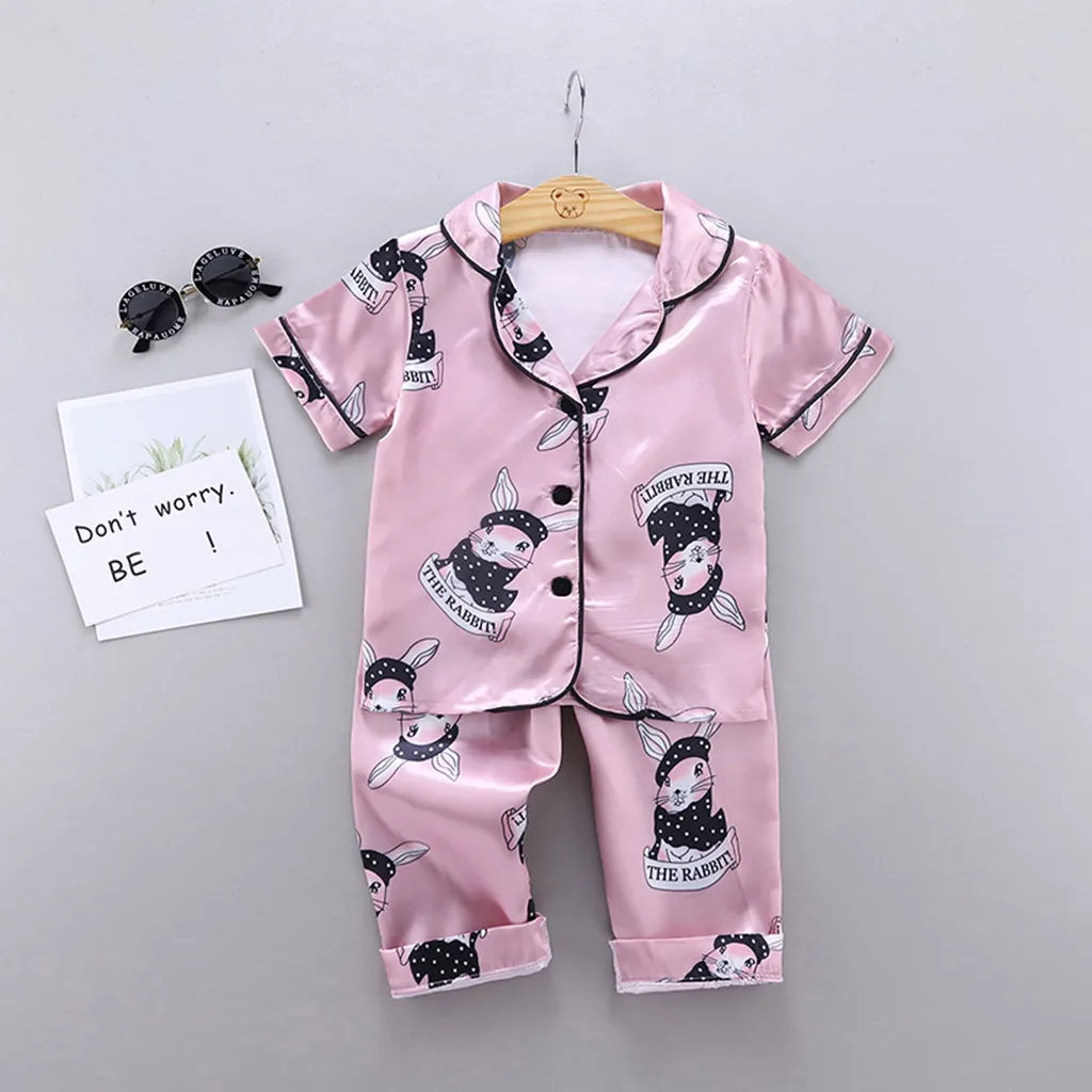 Kinderdagkleding 2024 Kleding Meisjes Nachtkleding Kinderpyjama Set Voor Pasen Pyjama Kind Boy Print Loungewear Pijama