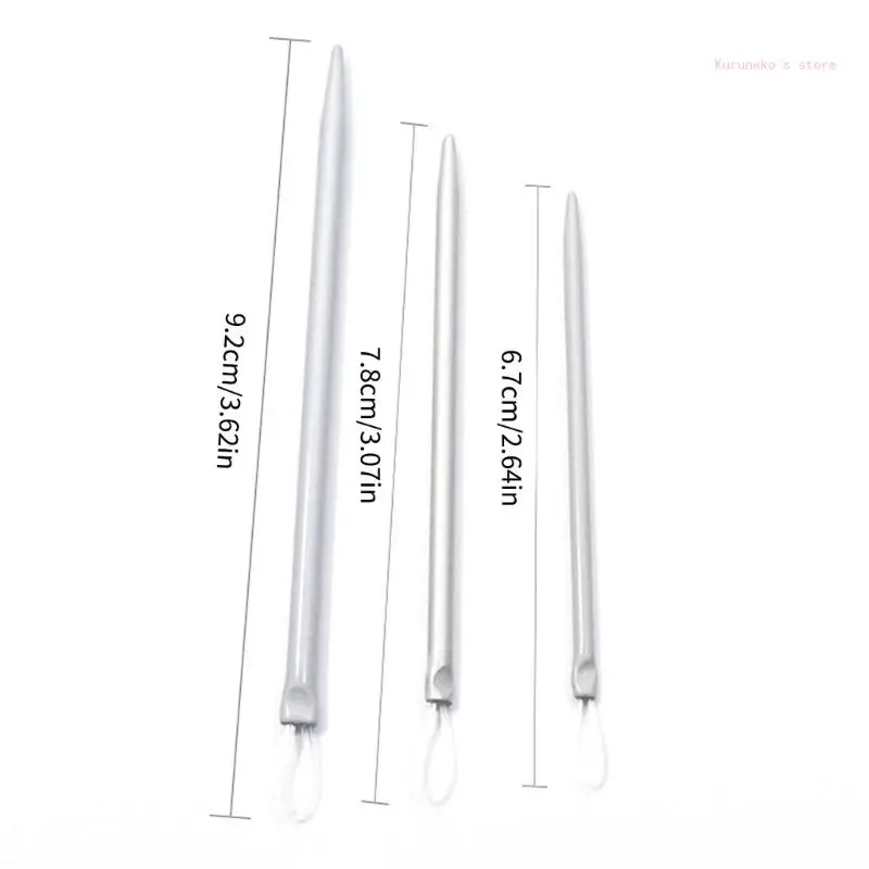 3pcs/set Nylon Wire Knitting Needle Yarn Sewing Needle Apparel Sewing Fabric