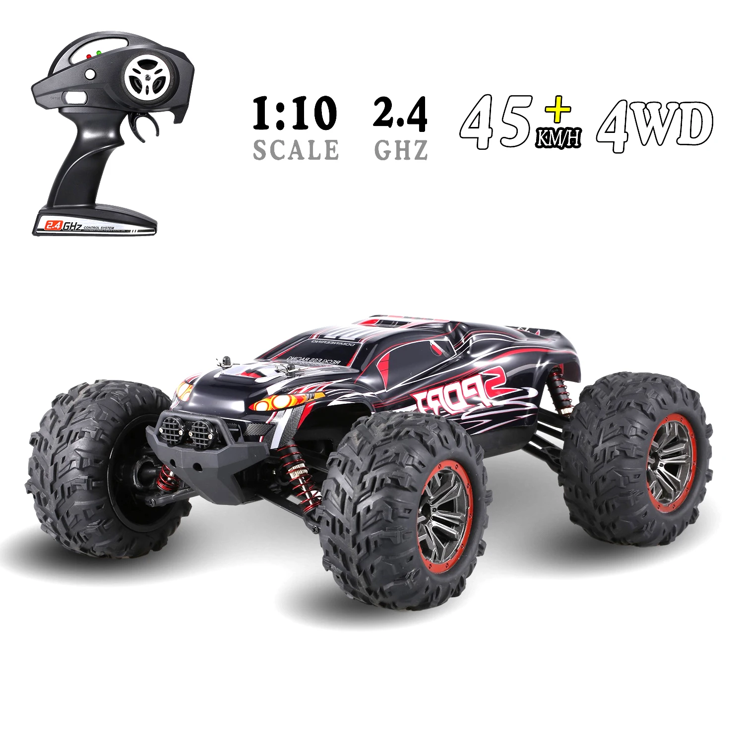 X-03 X-04 1/10 Scale 2.4Ghz 4WD High Speed RC Off-Road Rock Race Truck Electric RC Remote Control Car