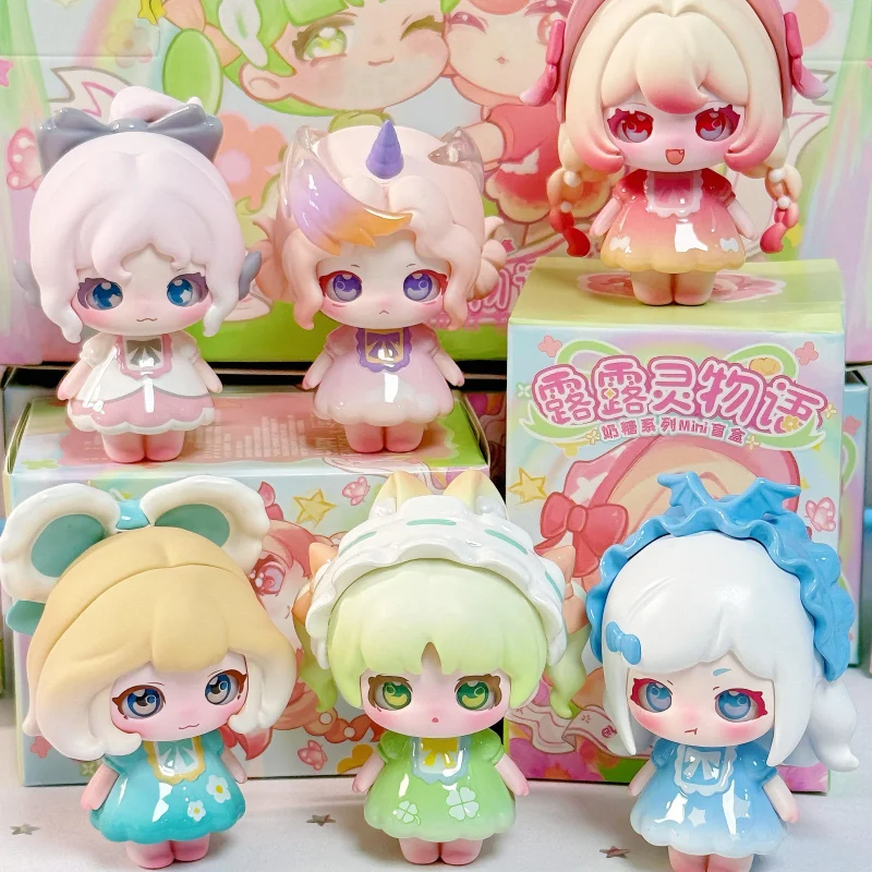 Luluelf Nouvelle Série V1 Mini Boîte Mystère Blind Box Série Bonbons au Lait Modèle Ornement de Bureau Mignon Jouets Cadeau Surprise d'Anniversaire
