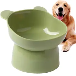 Anti-tip Pet Bowl  Cat Raised Stand Feeding Bowl Dog Bowl Pet Food Water Feeder Bowl Tilted Design Neck Guard For Cats Dogs