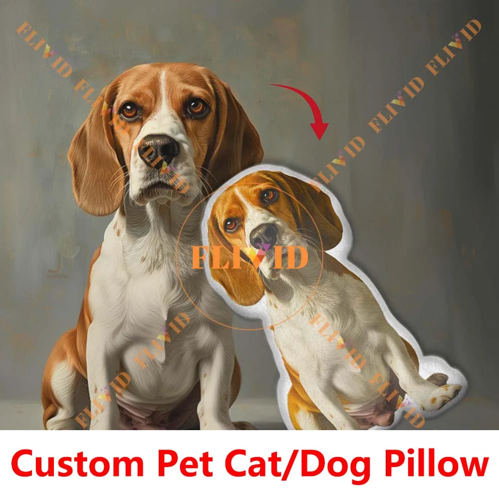 Almohada personalizada para perros, almohada 3D personalizada para mascotas, gatos, animales, regalo creativo personalizado, almohada para sofá, cojín conmemorativo de animales
