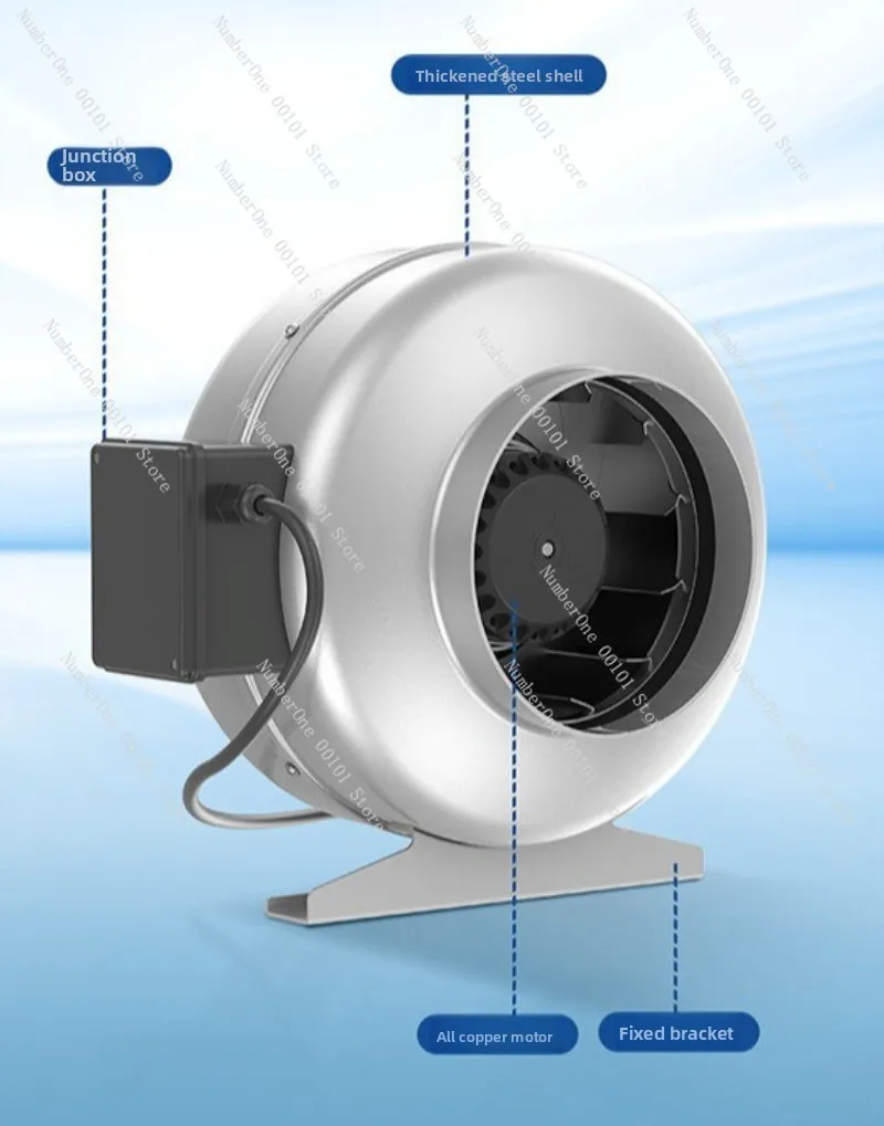 External Rotor Coaxial Fan Axial Flow Centrifugal Blower All Metal Industrial Ventilation Exhaust Air Cooling For Equipment view 4