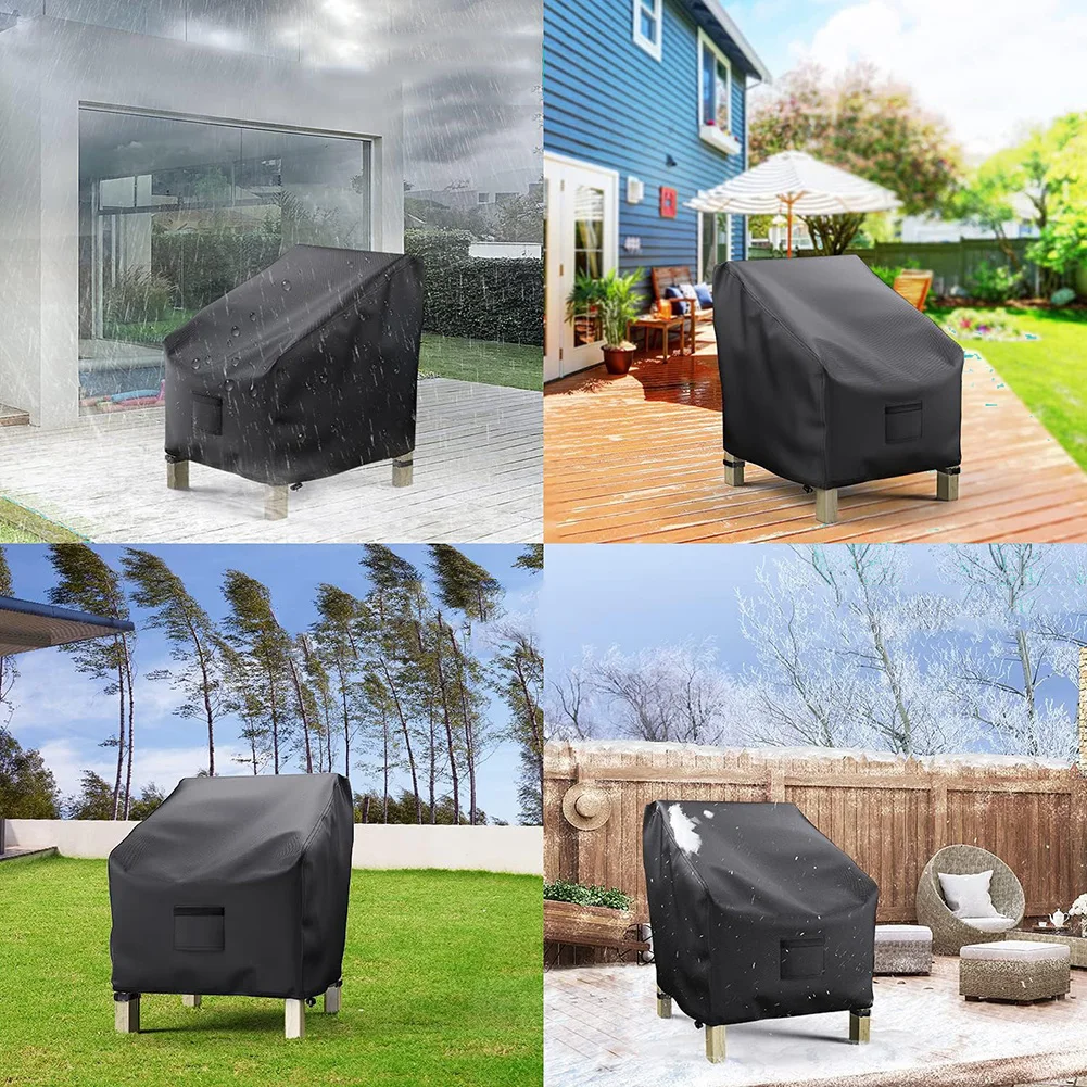 

Чехлы для садовых стульев 38 Д x 31 Ш x 29 В см, водонепроницаемые, из ткани Оксфорд 600D