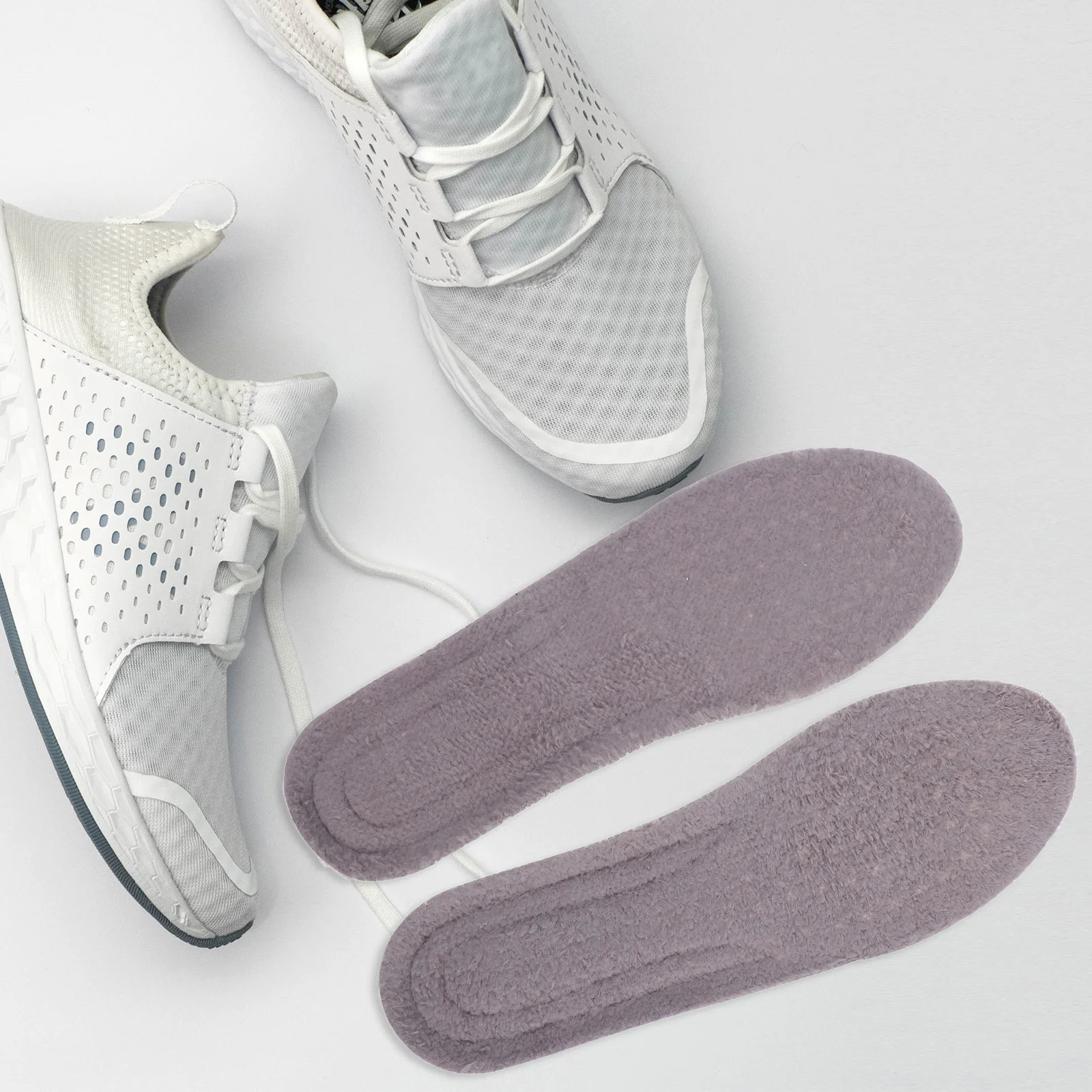 

Winters Warm Insoles Self-Heating Soft Inserts Cozy Breathable Shock Absorption Cushioning Durable Stitching Removable Liners