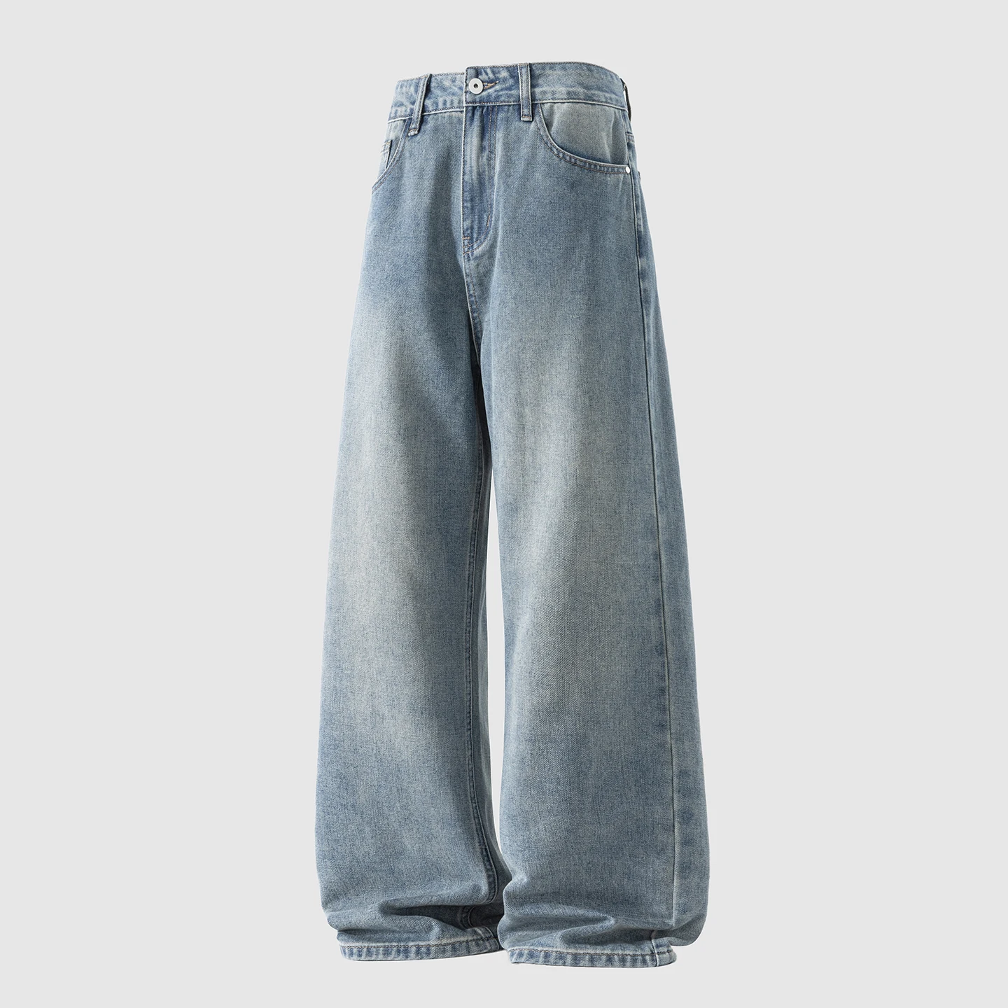 Jeans Men's Fall and Winter Baggy Casual Pants 2025 New N Fashion Brand Wide-legged Retro Pants