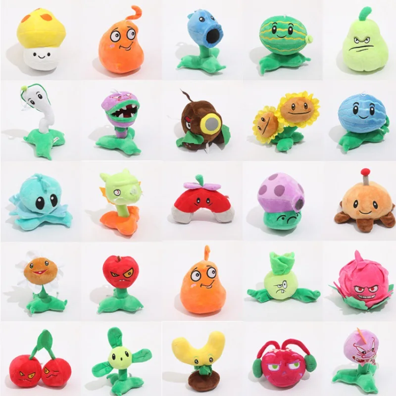Plants vs Zombies Plush Toys 13-20cm PVZ Plants Peashooter SunFlower Plush Stuffed Toys Soft Toy Gifts for Children Kids
