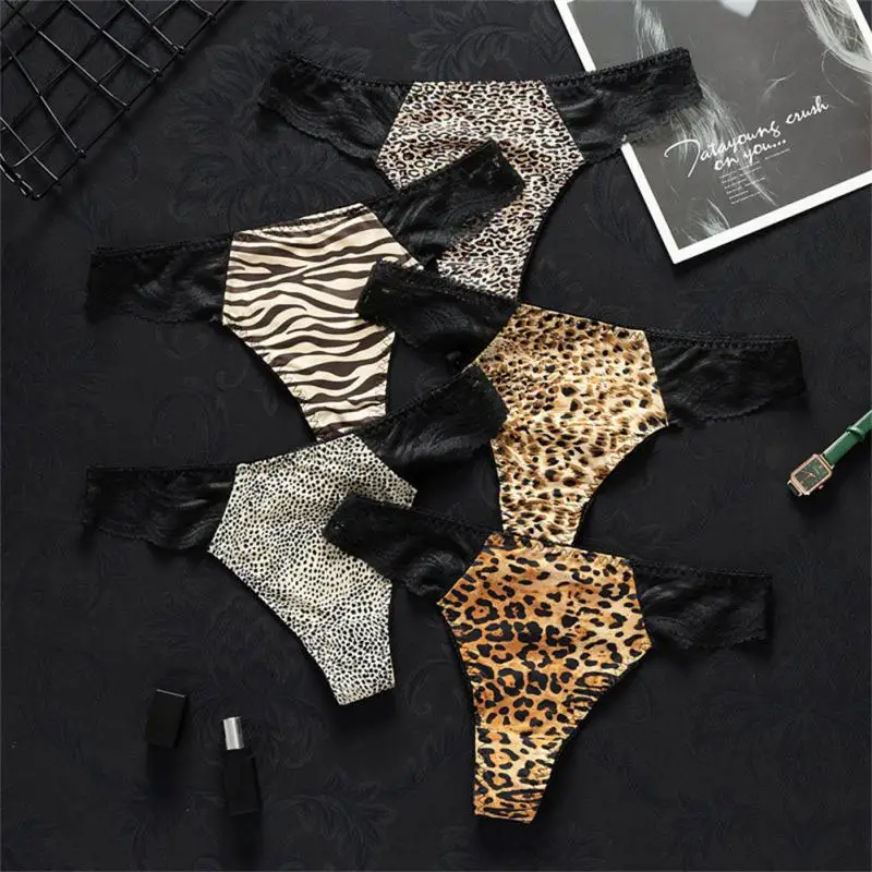 1PCS Plus Size Xxl Thong Ice Silk Traceless Pants Sexy And Comfortable Semi-sheathed Thong At Back Soft Thong Thong Underpants