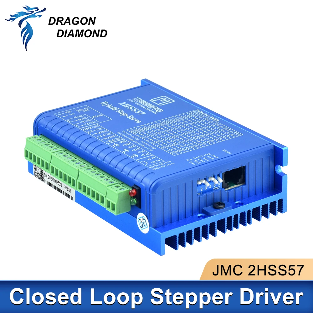 JMC 2-Phase Closed Loop Step Servo Driver 24V-48VDC 6A 2HSS57 Match with NEMA23 1000 Line Encoder Motor For CNC Machine