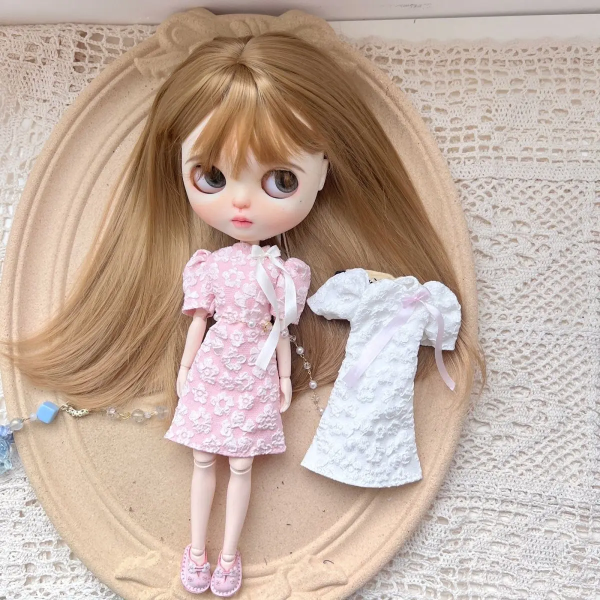 blythe doll clothes dress Multiple colors ob22 ob24  azone handmade 28-30cm Dress for Blythe doll accessories