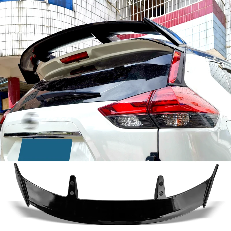 Trunk Spoiler Type TE Carbon Surface Rear Trunk Wing ABS material Refit Accessories Spoiler For X-Trail Rogue T32 2014 - 2019