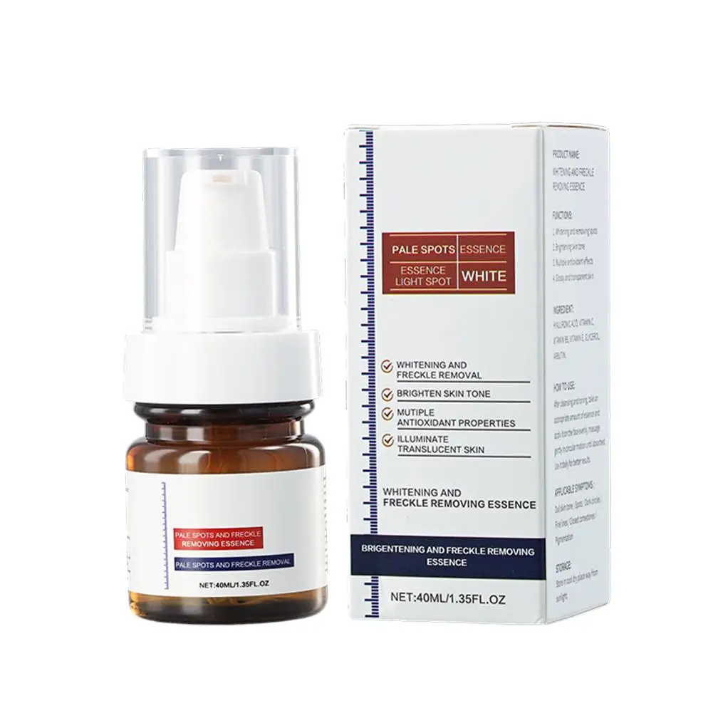 40ML Vitamin C Serum Hyaluronic Acid For Face Collagen Glowing Serum Fade Whitening Moisturizing Facial Skin Care