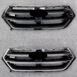 For Ford Edge 2015-2018 Grill Mask Grid Radiator Grille Front Bumper Net Assembly Auto Accessories