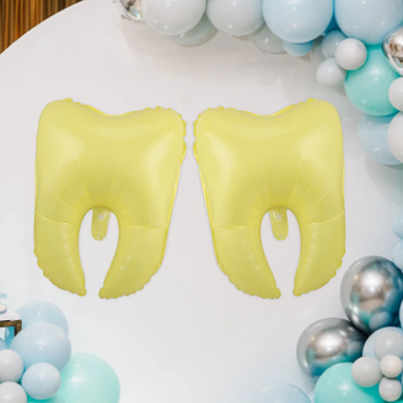 

10Pcs Tooth Balloons Pe Material Teeth Party Decorations Dentist Graduation Supplies Tooth Balloons