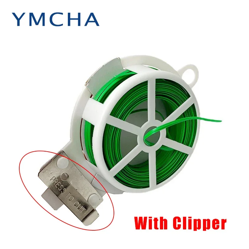 50/100M Garden Wire Twist Tie Cable Reel With Cutter Plant Gardening Flower Bush Garden Tool Climbers Slicer