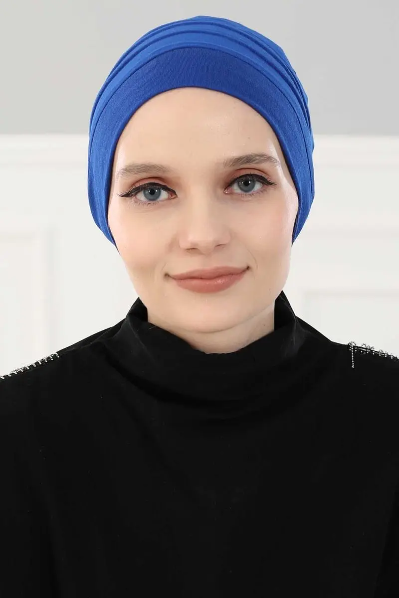 

Beret Model hijab Bone Saks blue