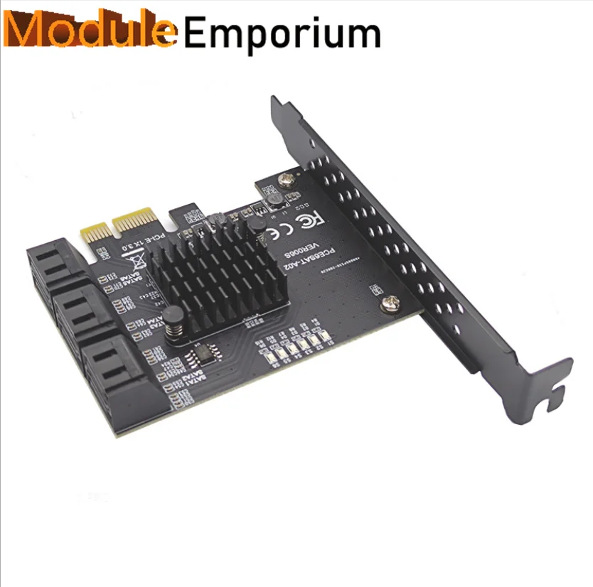 sata PCIe Adapter Card 1x to 6 SATA 3.0 Controller Card 6 Port SATA Adapter Card