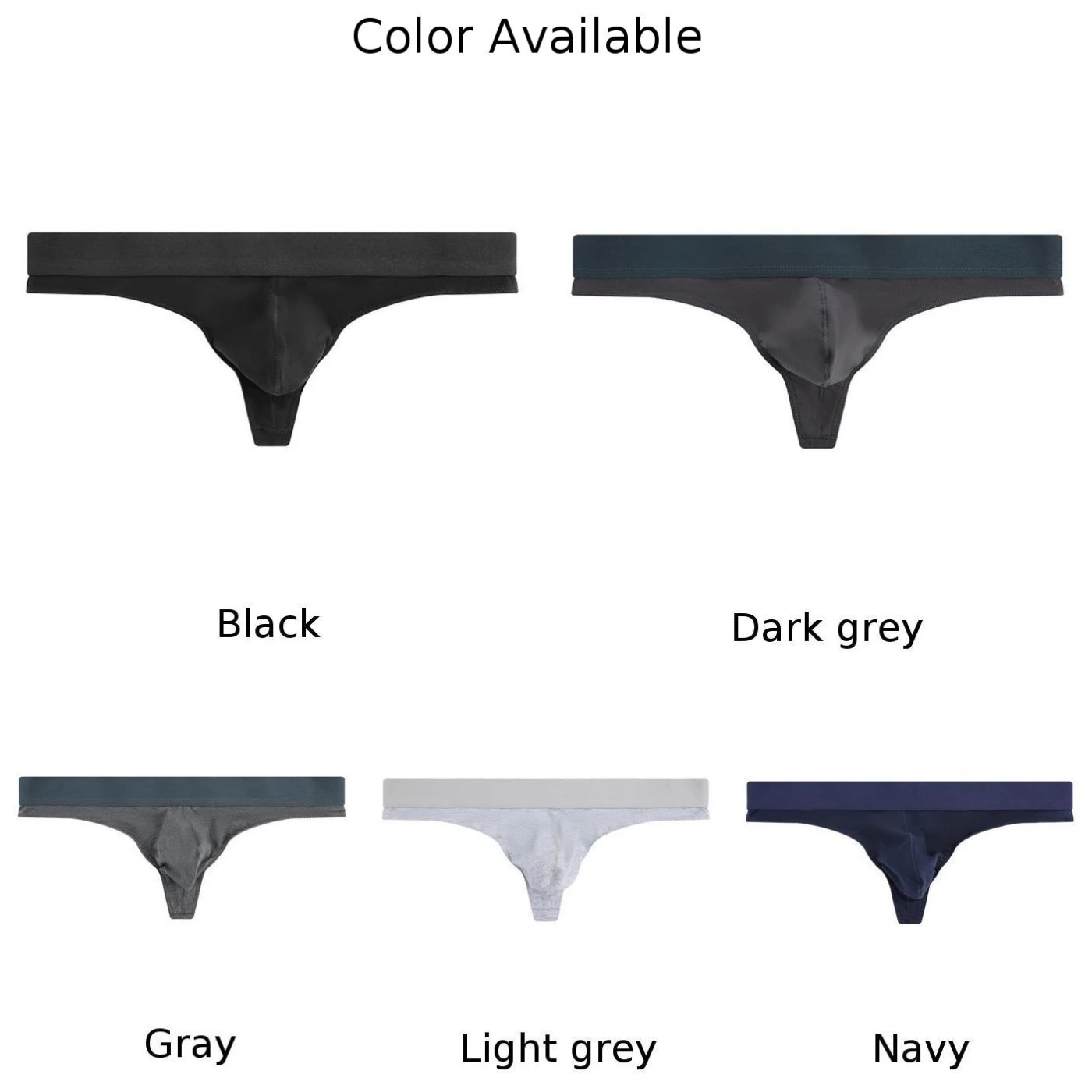 Men Sexy Underwear Cotton Briefs Underpants Solid Color Breathable Panties Convex Pouch Thong Sexy Enhance Peni Bulge Knickers