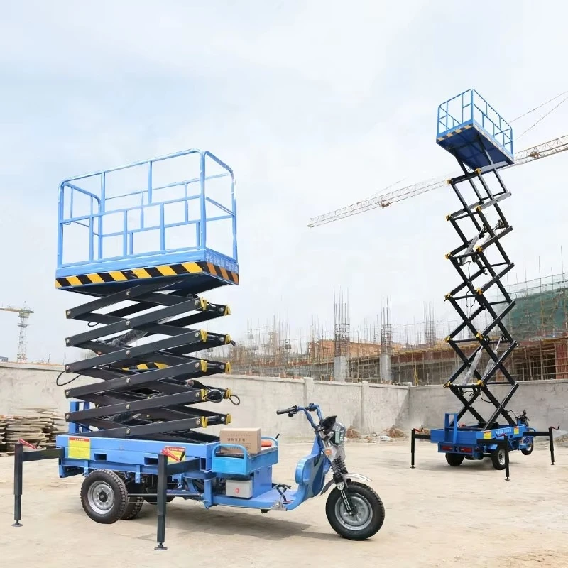 Plataforma Elevadora de Tijera Eléctrica Hidráulica Móvil de 6m a 16m para Construcción, Taller y Mantenimiento