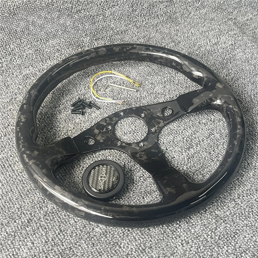 new Motorsport Spceddy 100% Full Carbon Fiber Steering Wheel Forging Craft 14inch 340mm Dirft Competitive Spirit 13inch 320mm