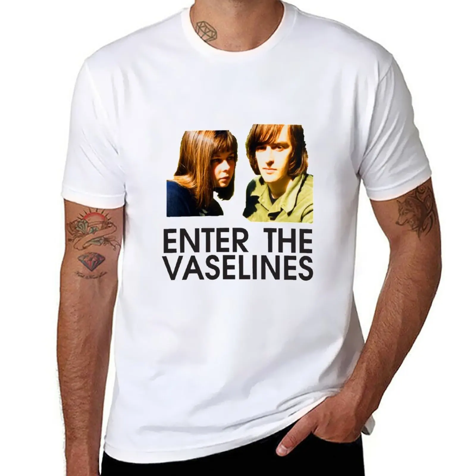 New Enter The Vaselines T-Shirt korean fashion Oversized t-shirt black t shirts for men