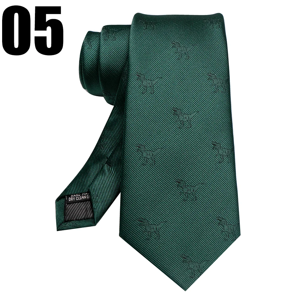 EASTEPIC 8 cm rot-blaue Jacquard-Krawatten für Herren, Herren-Krawatte, hochwertiges Accessoire, Geschäftsgeschenk, Fuchs, Drache, Flamingo, Schnecke, Ente, Tier – Detail 12