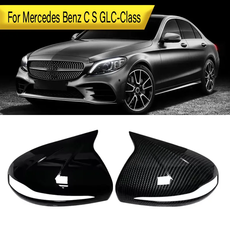 

Для Mercedes-Benz C S E GLC G Class AMG W205 X253 W222 W213 W238 2014-2019 корпуса зеркал в стиле с левым рулем