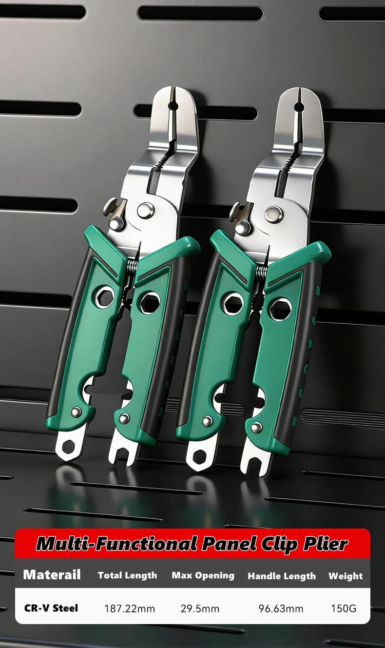 

Panel Clip Pliers, Auto Trim Removal Plier Car Door Panel Clip Tools Rivets Pry Puller Multipurpose Diagonal Cutting Plier