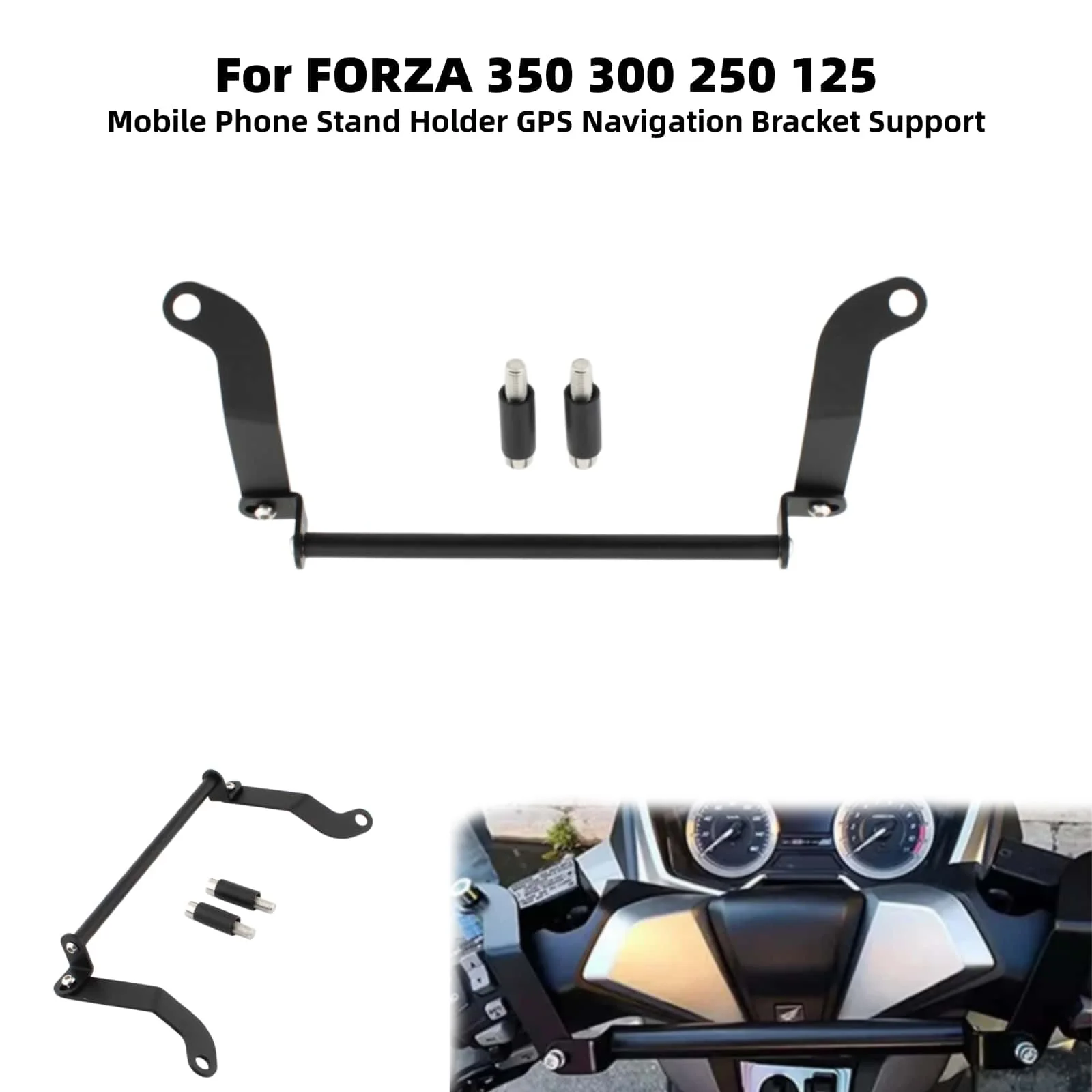 

Держатель для GPS-навигатора и телефона на руль для мотоциклов HONDA Forza 125 250 300 350 NSS350 2018-2024