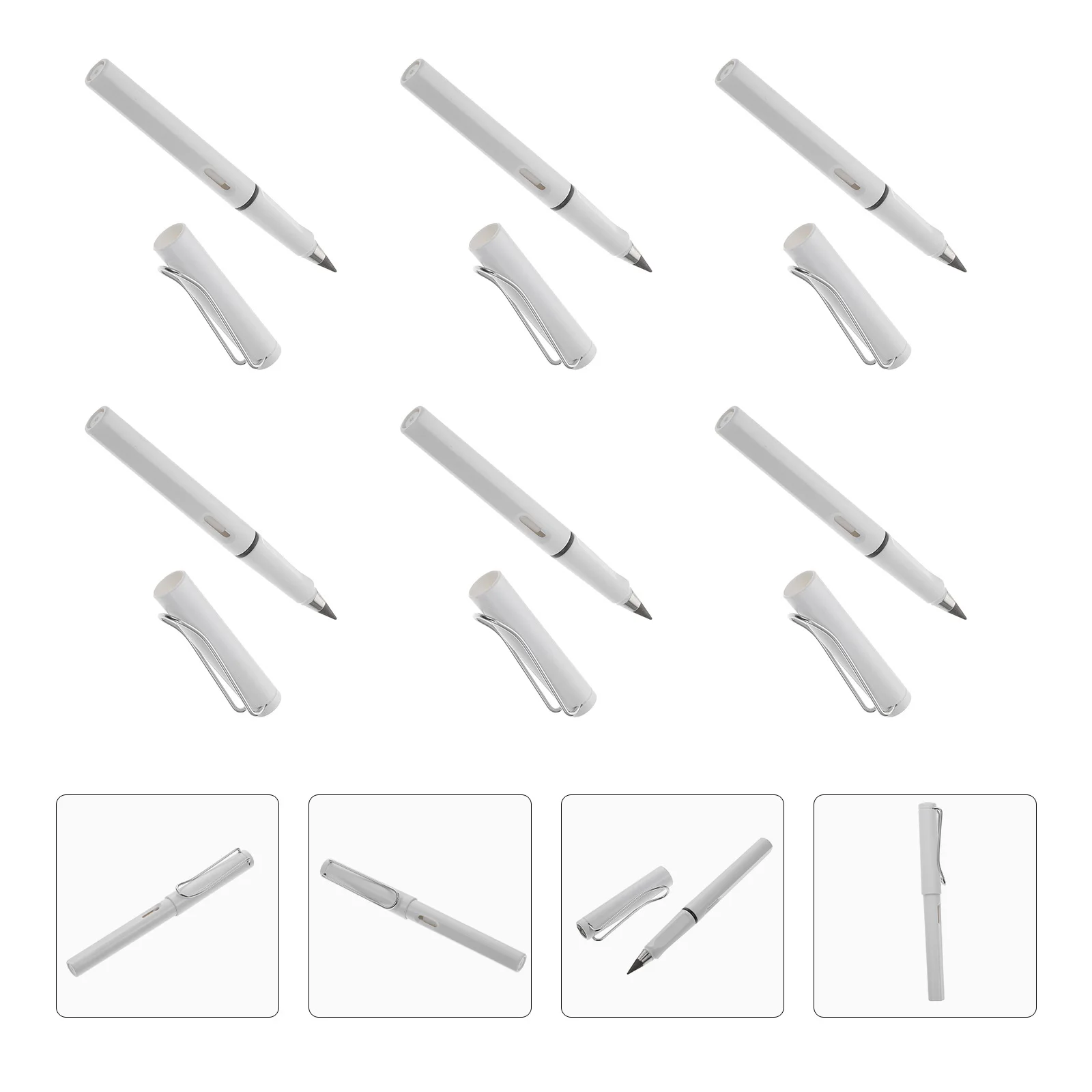

6Pcs Reusable Writing Pencil No Need to Sharpen Or Refill Eco Friendly Stationery for Classroom Home Office Art Enthusiasts