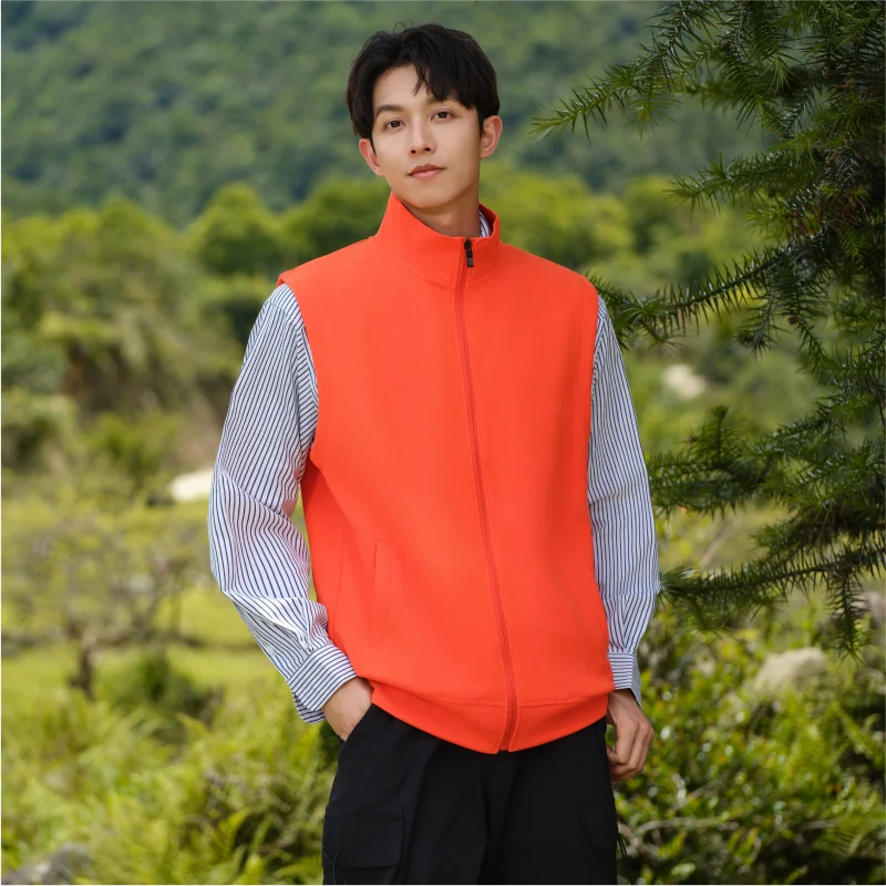 Four season coat vest custom logo milk tea shop Western restaurant Cake shop Catering shop Pattern text customization