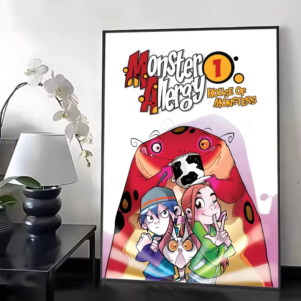 Comic Series M-monster Allergy Poster Chic Aesthetic Self-Stick Wall Poster Bedroom & Dorm Room Decor
