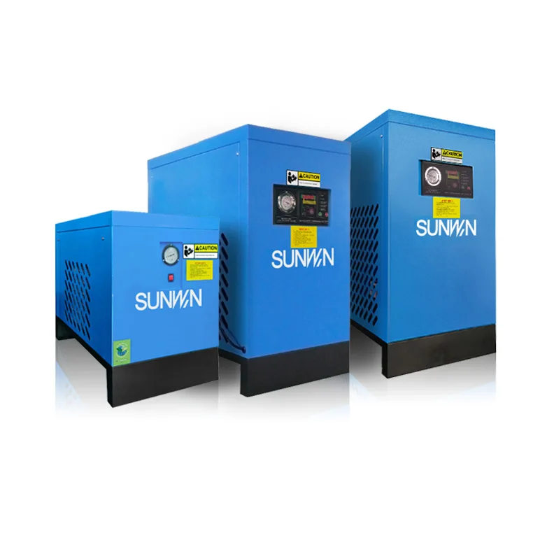 Secador de ar refrigerado de qualidade alimentar 7,5KW em aço inoxidável 304 com certificação CE para produção de linhas de enchimento de fábrica de bebidas