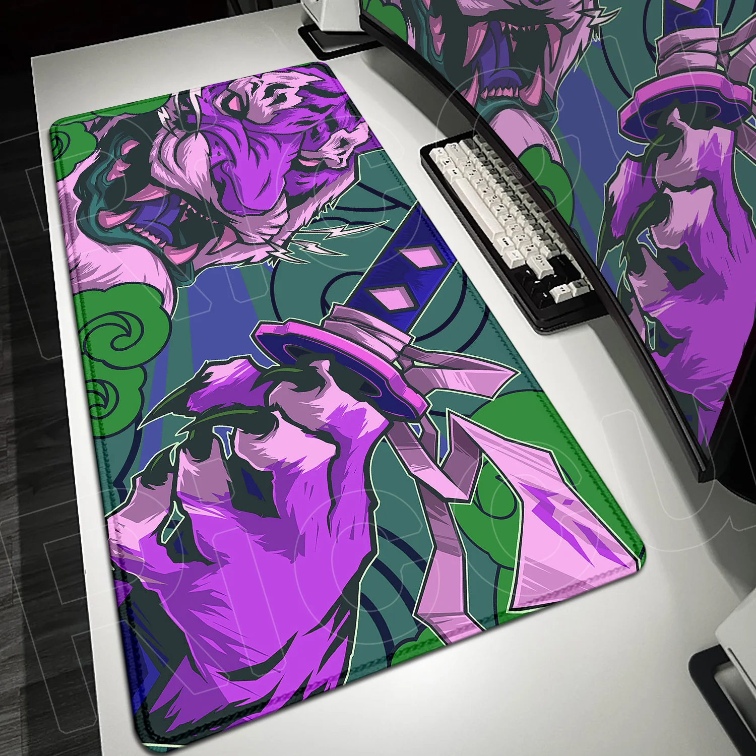 

Japanese Tiger Mousepad Large Size Office Mouse Pad Gaming Accessories XXL Non-slip Desk Mat Art Keyboard Mausepad Washable Mats