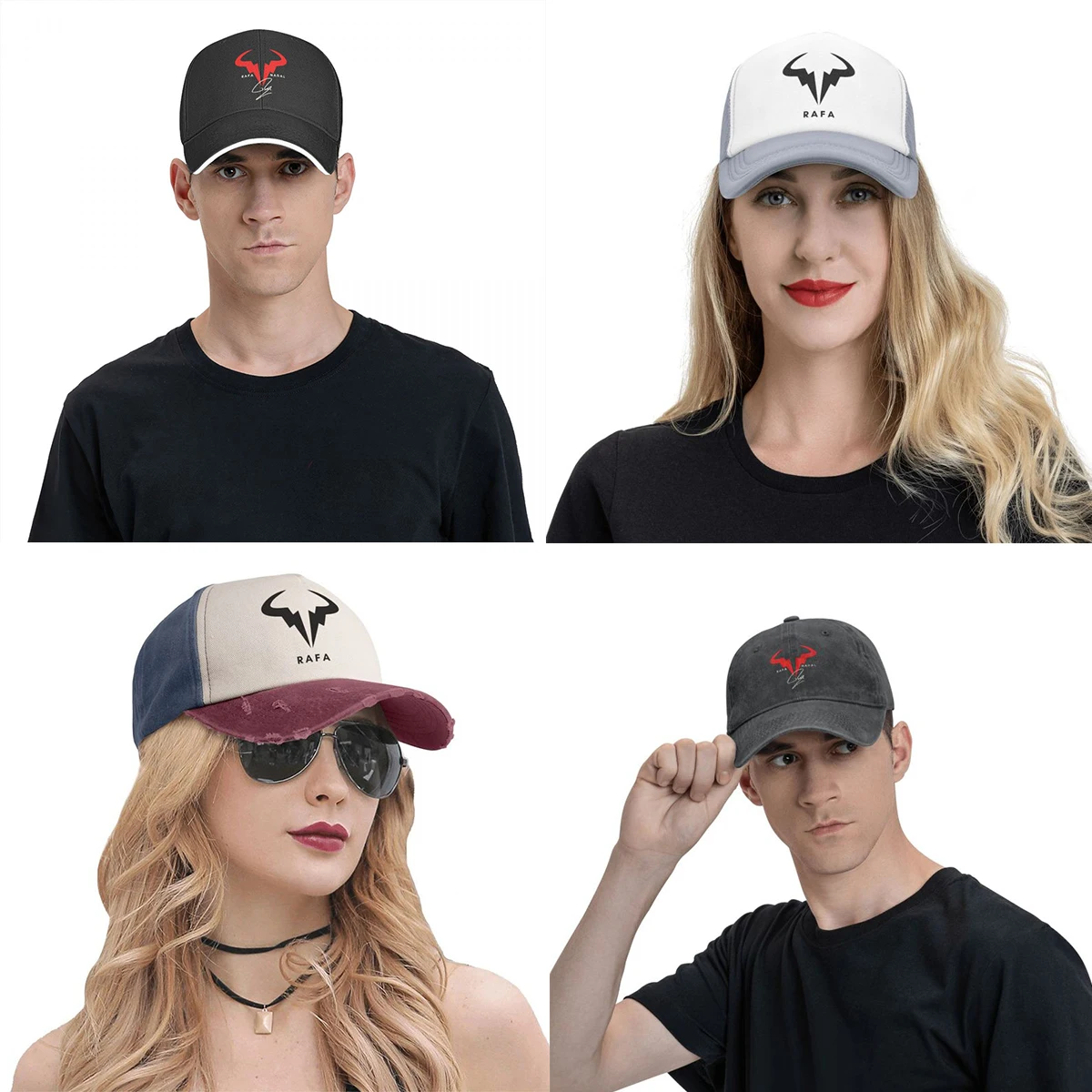 Gorras de béisbol con logotipo de Rafa Nadal para hombres y mujeres, sombreros de actividades formales, sombreros, gorra, mejor vendedor, nuevo, 2023