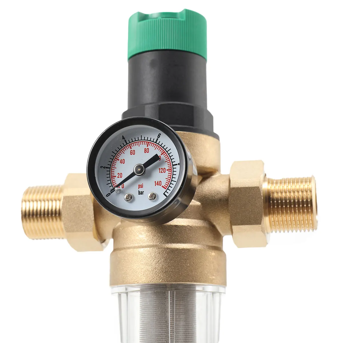 1 Stück Wasserdruckregler mit Rückspülfilter und Manometer DN20 Gartenbewässerungszubehör – Detail 13