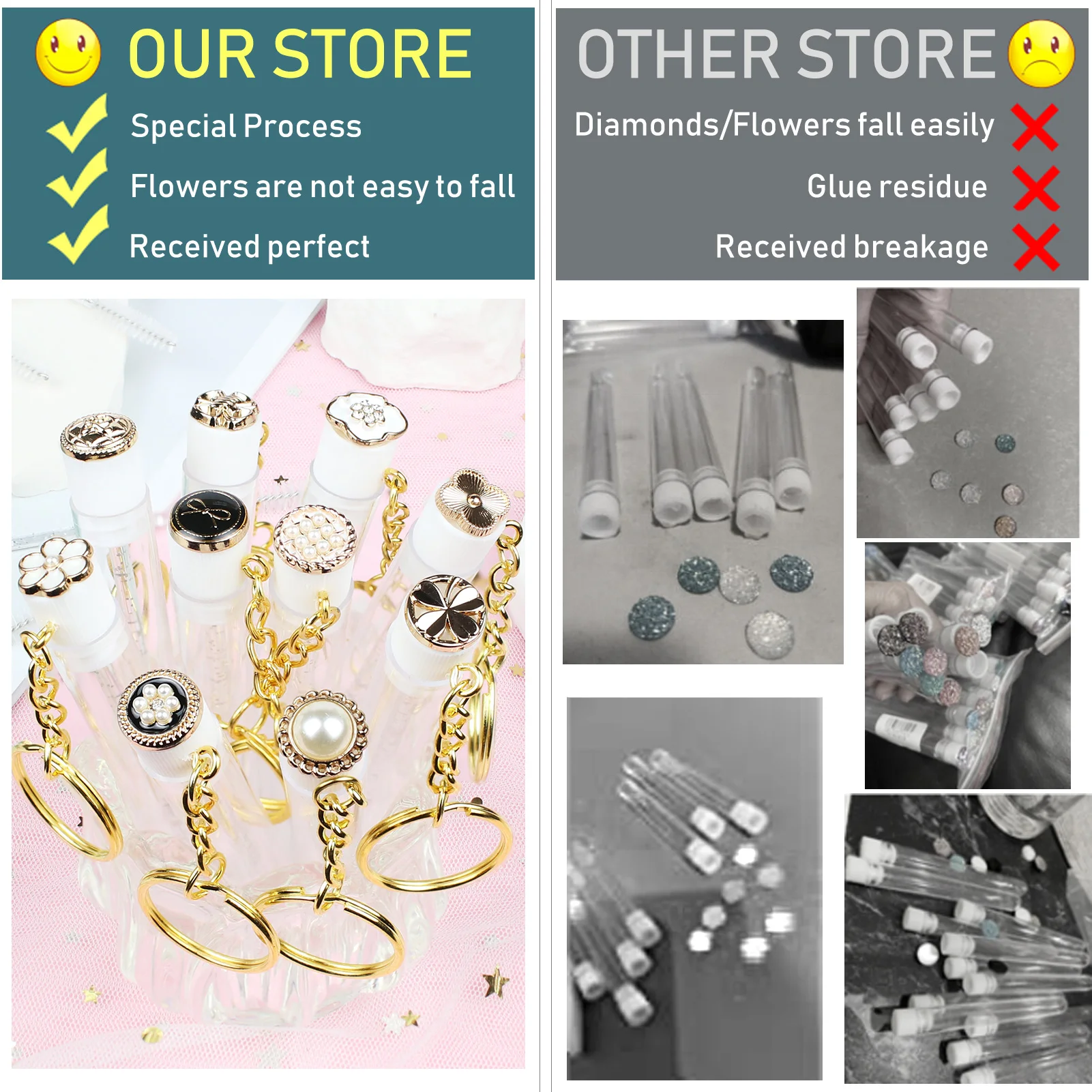 10 قطعة عصي الماسكارا أنبوب مع المفاتيح قابلة لإعادة الاستخدام لاش Spoolies الذهبي كريستال رمش فرشاة أنابيب Spoolies لاش تمديد فرش #4