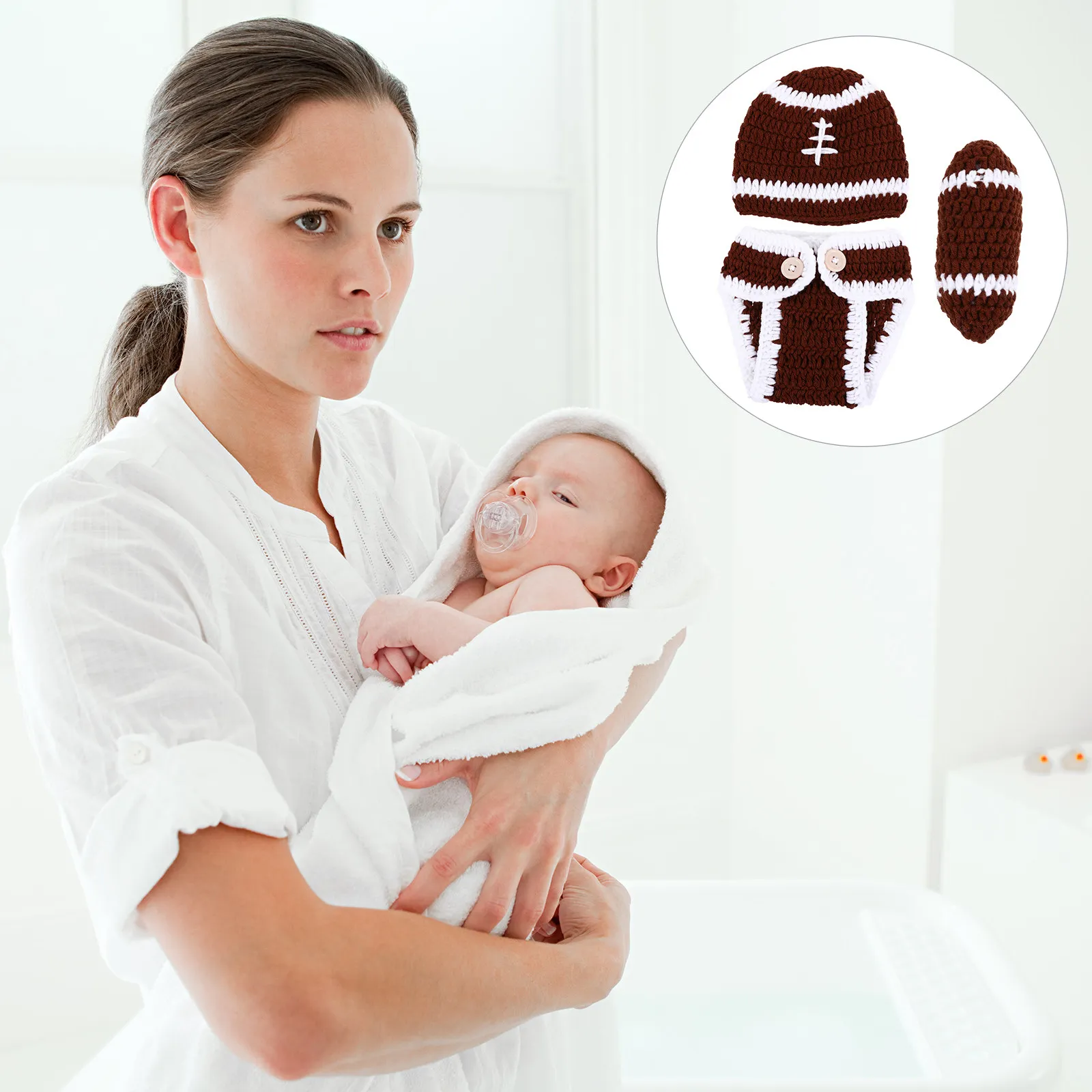 Knitted Baby Costume Set Shorts Outfit Newborn Lovely Photography Costume Set Baby Clothes Lovely Outfits for Babies