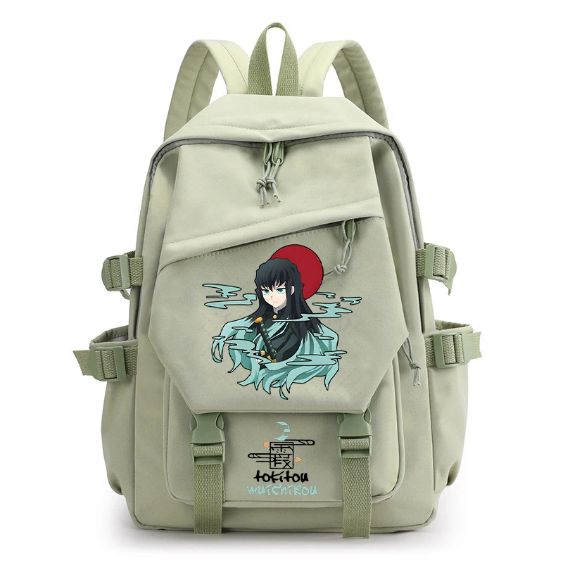 

Multicolour Backpack Anime Demon Slayer School Bags for Teenage Girls Boys Cartoon Kimetsu No Yaiba Rucksack Y2K Travel Bagpack