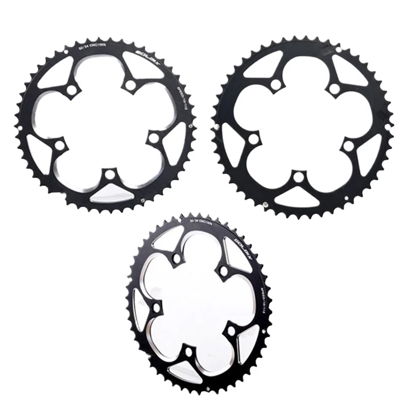 AliExpress NONE GOLDIX 110bcd chainring 5 bolt 50 34 Double Chainring Road bike Folding For Sram FSA crankset 9 10 11 Speed 110 bcd chainring