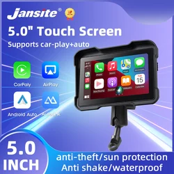 5'' inch Motorcycle DVR CarPlay Navigation Wireless CarPlay Android Auto Airplay Display Screen Portable Motorcycle Monitor