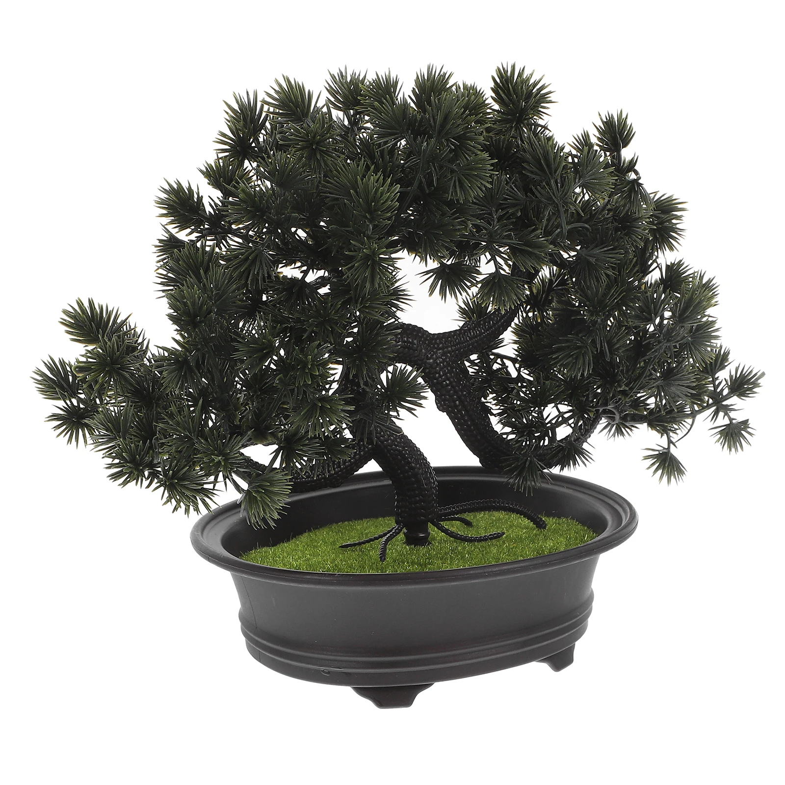 

Artificial Welcoming Pine Bonsai Tree Lifelike Plants for Office Home Decor Durable Mini Faux Greenery Artificial Potted Plants
