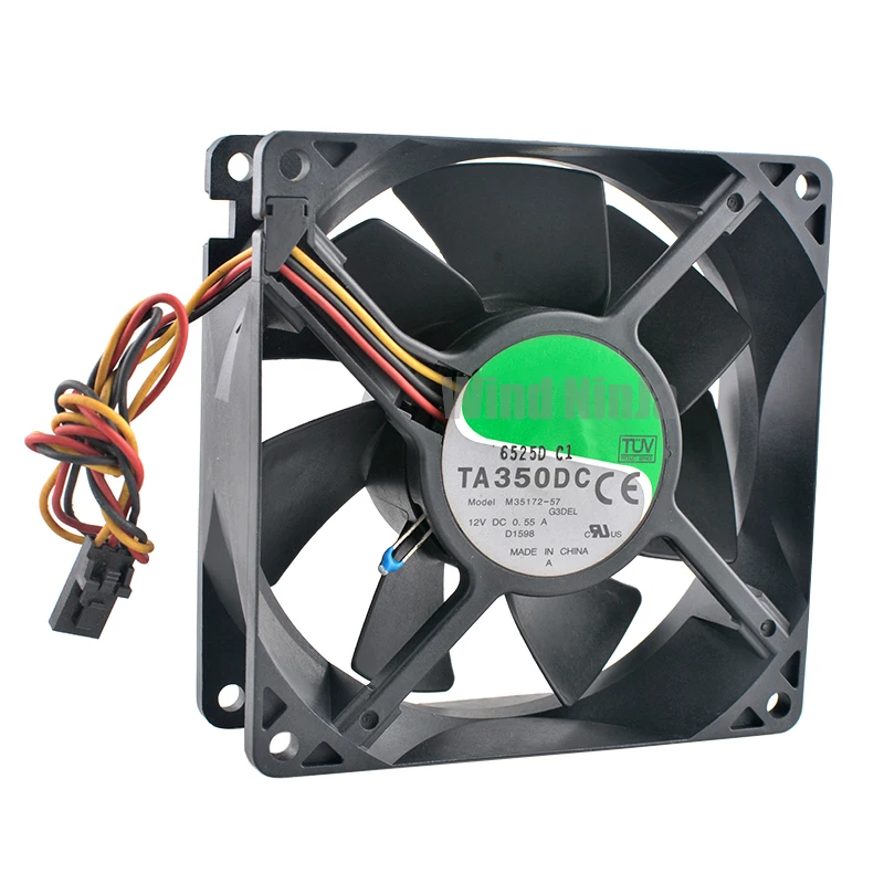 

M35172-57 TA350DC 9.2cm 92mm fan 92x92x32mm DC12V 0.55A Resistance temperature controlled quiet cooling fan for server chassis