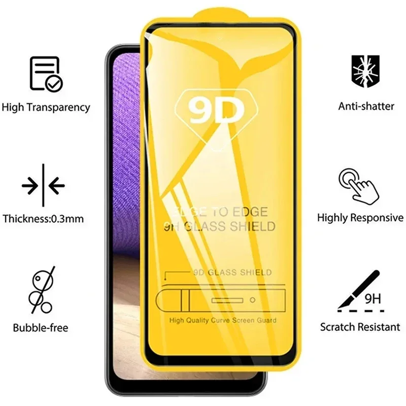 25PCS Full Cover Screen Protector For OPPO Reno 7 6 5 Pro Plus 5G Z 7 Lite 9D Tempered Glass For OPPO Reno A Ace 2 3 4 5 F Glass